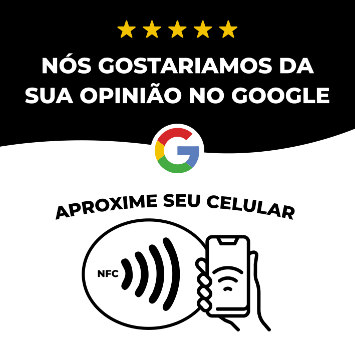 Placa NFC de avaliação do Google